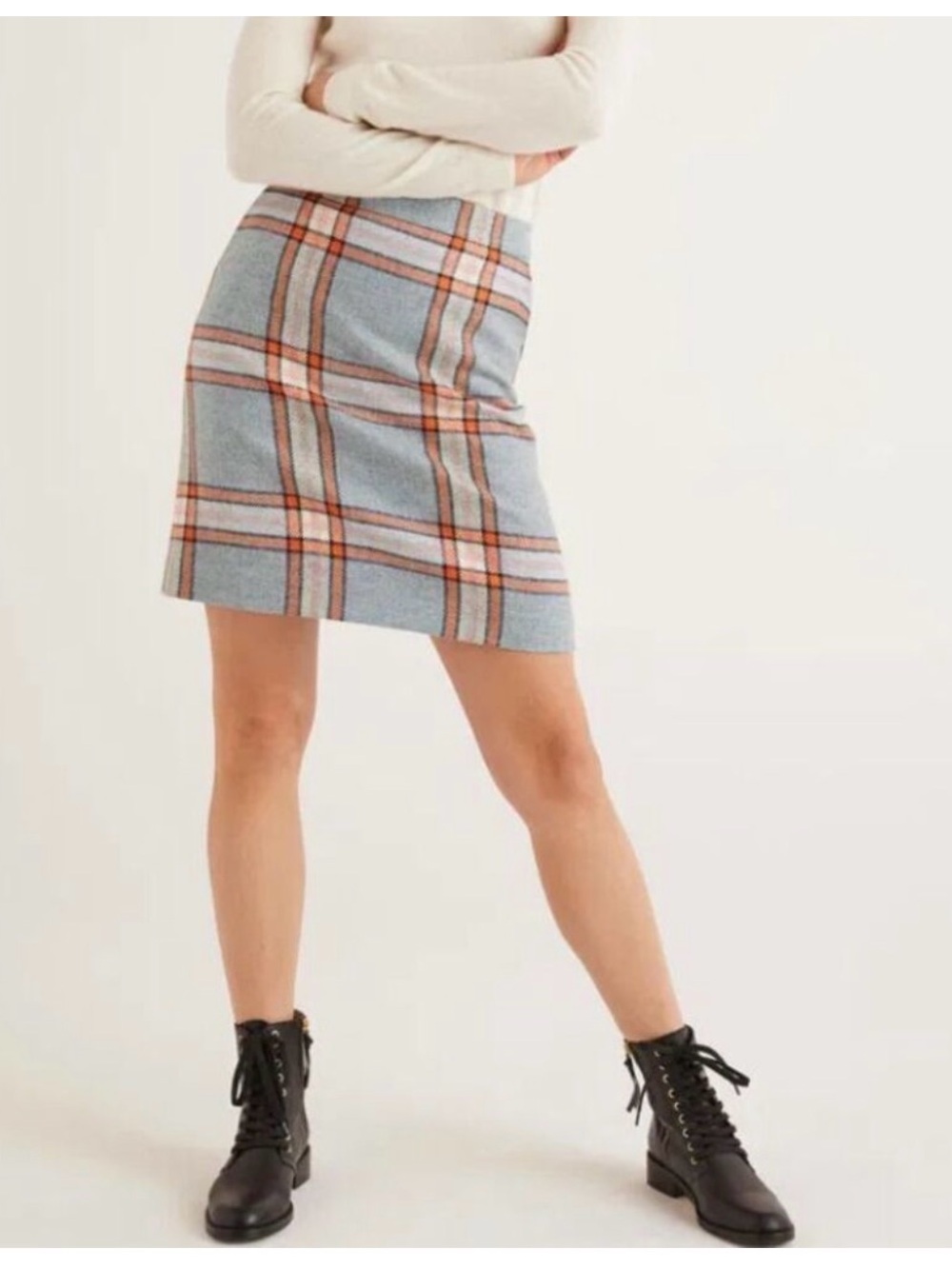 Boden Women's British Heritage Tweed 100% Wool Skirt